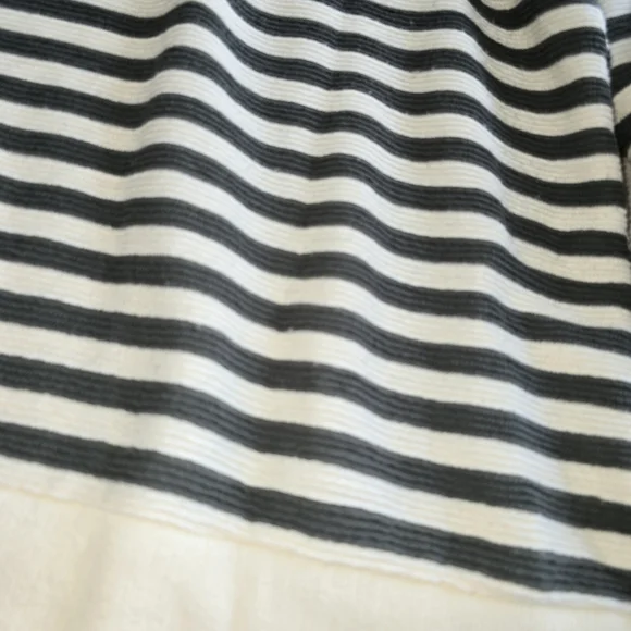 Cato Dark Olive Green & Cream Striped Knit Top Sweater - Picture 2 of 8